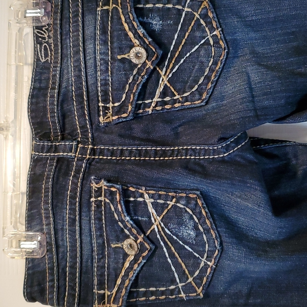 Silver Pioneer Bootcut Jeans 29x33